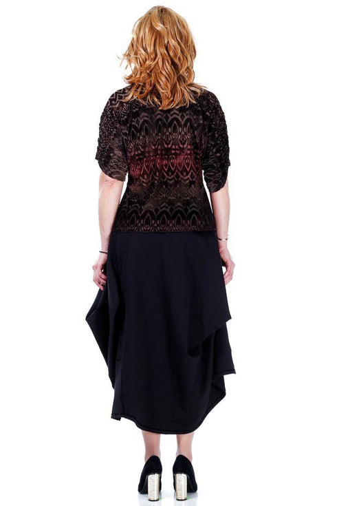 Bluza catifea pictata  Liza Panait Liza Panait Online Boutique